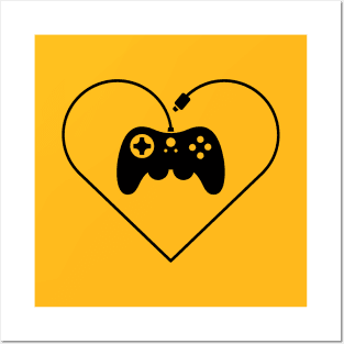 Gamer fan D-pad heart Posters and Art